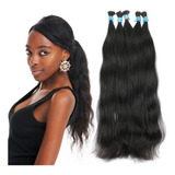 Aplique Cabelo Humano Em Linha Reta Cabelo Virgem 45cm 50g