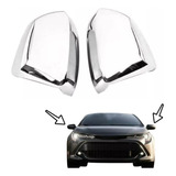 Aplique Capa Retrovisor Toyota Corolla 2020 2021 Cromado Par