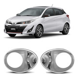 Aplique Cromado Farol De Milha Toyota Yaris Hatch 2020 Xls