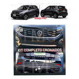 Aplique Cromado Kit Friso T cross Sense Pcd 200tsi 3 Kits 