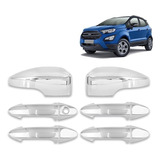 Aplique Cromado Maçaneta Retro C Pisca Ecosport 2015 2016
