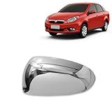 Aplique Cromado Para Capa Retrovisor Fiat Grand Siena 2013 2014 2015 2016 2017 2018 2019 2020 2021 Palio G5 2012 2013 2014 2015 2016 2017 2018 Mobi 2016 2017 2018 2019 2020 2021 LE