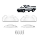 Aplique Cromo Montana G1 2004 2010 10 Retrovisor Maçaneta