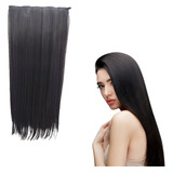 Aplique De Cabelo Longo Tic Tac Orgânico 60cm Peruca Festa