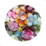 Aplique Flor De 25mm Em Poliéster Pct Com 200 Unidades