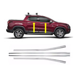 Aplique Friso Pestana Janela Fiat Toro Cromado 2015 À 2017