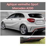 Aplique Friso Vermelho Sport Parachoque Mercedes A200
