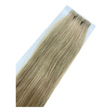 Aplique Mega Hair Fita Adesiva Cabelo Russo 50cm Loiro M2