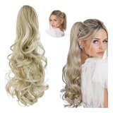 Aplique Rabo D Cavalo Removível Bio Fibra Igual Cabelo Real