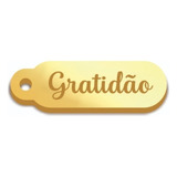 Aplique Tag Etiqueta Mini Palito 50 Pçs Escrita Gratidão