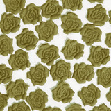 Aplique Tecido Prensado Florzinha Camélia 1pct 100und Musgo