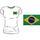Aplique Termocolante Bandeira Do Brasil Copa