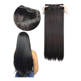 Aplique Tic Tac Cabelo Orgânico Idêntico Ao Humano 70cm 150g