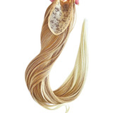 Aplique Weng 70cm Cabelo Orgânico Clipe Rabo De Cavalo