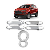 Apliques Cromado Maçaneta Farol De Milha Ecosport 2015 2016