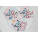 Apliques Do Stitch De Pasta Americana Comestível 8cm