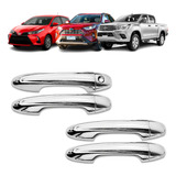 Apliques Maçanetas Cromada Toyota Yaris 2018 Á 2020