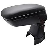 Apoio De Braço Em Caixa Preta Para Renault Duster 2010 2015 Console De Conteúdo De Couro Macio Terrano 2011 2012 2013 2014