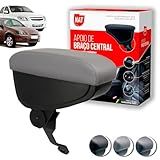 Apoio De Braço Encosto Celta 2001 Até 2016 E Prisma 2007 Até 2012 Couro Cinza C Linha Cinza