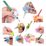 Apoio De Lápis Suporte Dedo Para Escrever Finger Grip 10 Pçs