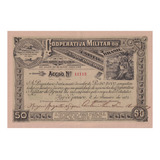 Apólice Ação Cooperativa Militar Do Brasil 1924