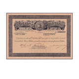 Apólice Ação Pelotas Banco Pelotense 1920