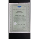 Apólice Ford Motor Credit Company 1987