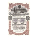 Apólice Obrigação Brazil Railway Company 52 000 Roxo