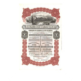 Apólice Obrigação Brazil Railway Company 60 000 Carmim