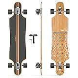 APOLLO Skates Longboard Pranchas Longas Premium Para Adultos Adolescentes E Crianças Skate De Prancha Longa Cruiser Longboards Drop Through Feitos De Bambu E Fibra De Vidro Rolamentos De Alta