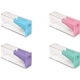 Apontador Com Depósito Faber Castell SM 125PASTELZF Tons Pastel Em Cartela Com Cores Mistas