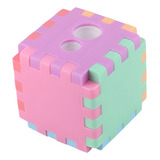 Apontador De Plástico Duplo E Depósito Cubo Color Cor Colorido