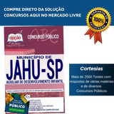 Apostila Prefeitura Jahu Sp 2019 Auxiliar Desenvolvimento