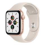 Apple Watch Se gps 44mm Caixa De Alumínio Dourada Pulseira Esportiva Estelar