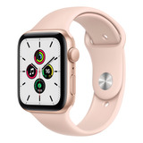 Apple Watch Se gps 44mm Caixa De Alumínio Dourada Pulseira Esportiva Rosa areia