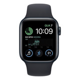 Apple Watch Se Gps Caixa Meia noite De Alumínio 40 Mm Pulseira Esportiva Meia noite 2 Geração