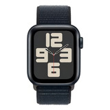 Apple Watch Se Gps Cellular 2da Gen Caixa Meia noite De Alumínio 40 Mm Pulseira Loop Esportiva Meia noite