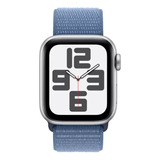 Apple Watch Se Gps Cellular 2da Gen Caixa Prateada De Alumínio 40 Mm Pulseira Loop Esportiva Azul inverno