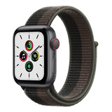 Apple Watch Se gps Cellular 40mm Caixa De Alumínio Cinza espacial Pulseira Loop Esportiva Cinza