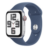 Apple Watch Se Gps Cellular Caixa Prateada De Alumínio 44 Mm Pulseira Esportiva Denim P m Distribuidor Autorizado