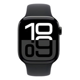 Apple Watch Series 10 Gps Caixa Preta Brilhante De Alumínio 42 Mm Pulseira Esportiva Preta P m