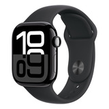 Apple Watch Series 10 Gps Cellular Caixa Preta Brilhante De Alumínio 42 Mm Pulseira Esportiva Preta P m Distribuidor Autorizado