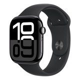 Apple Watch Series 10 Gps Cellular Caixa Preta Brilhante De Alumínio 46 Mm Pulseira Esportiva Preta M g
