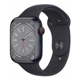 Apple Watch Series 8 Gps 41mm Caixa De Alumínio Meia noite Cor Da Pulseira Meia noite padrão