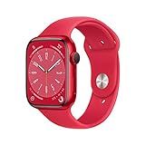 Apple Watch Series 8 GPS Cellular Smartwatch Com Caixa PRODUCT RED De Alumínio 45 Mm Pulseira Esportiva PRODUCT RED Padrão