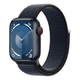 Apple Watch Series 9 Gps cellular Caixa Meia noite De Alumínio 45 Mm Pulseira Loop Esportiva Preta