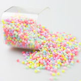 Aprx 3400 Miçangas Bola Color Candy Leitosa 4mm 100g Pérola