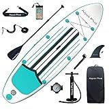 Aqua Plus SUP Inflável De 15 24 Cm De Espessura Para Todos Os Níveis De Habilidade Prancha De Stand Up Paddle Bomba De Ação Dupla Mochila De Viagem ISUP Correia Alça De Ombro Juventude Prancha De Remo Inflável Para Adultos