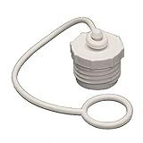 Aqua Pro Conjunto De 2 Plugues De Mangueira De Jardim E Alça 1 Cartão Branco Azul Piscina