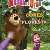 Aquabook Livro Masha E O Urso Cores Da Floresta Livro Para Pintar E Desenhar Pinta E Apaga Com Agua Diversão E Aprendizado